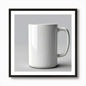 White Coffee Mug 8 Art Print