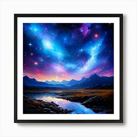 Galaxy Painting 2 Art Print