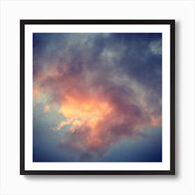 Fiery Cloud Art Print