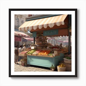 Fruit Market Art Print