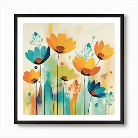 Flowers Canvas Print Art Print