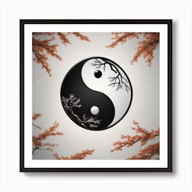 Yin Yang Symbol Art Print