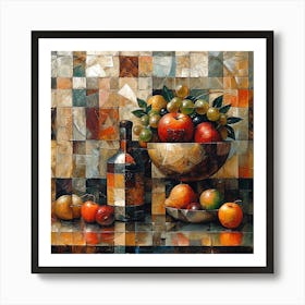 Fruit In A Bowl Affiche