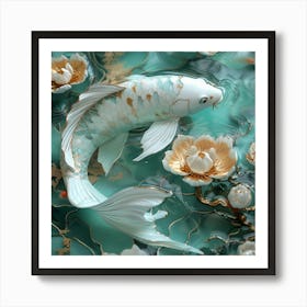 Koi Fish Art Print