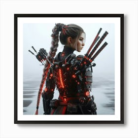 Samurai Girl 13 Art Print