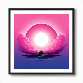 Sunset In The Sky Art Print