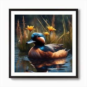 Ruddy Duck on the Water Art Print