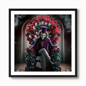 Joker Throne Art Print