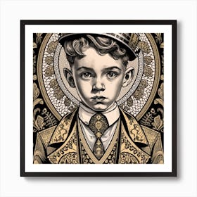 Boy In A Hat Art Print