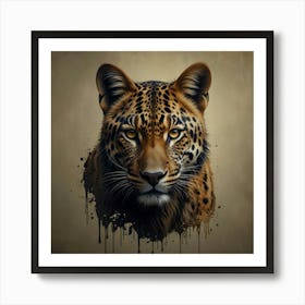 Leopard Head Art Print