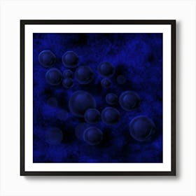 Blue Spheres Poster