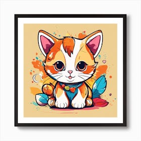 Cute Kitten 3 Art Print