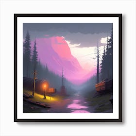 Twilight Forest Art Print