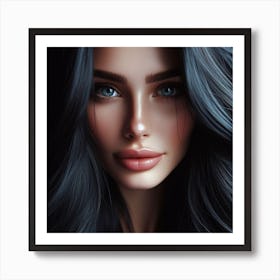 Most Beautiful woman from Russia, DALL-E 2 Art Print