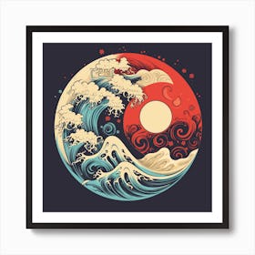 Great Wave Off Kanagawa 5 Art Print