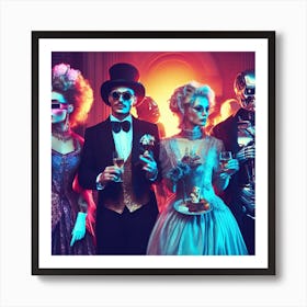 Halloween Costume Party4 Art Print