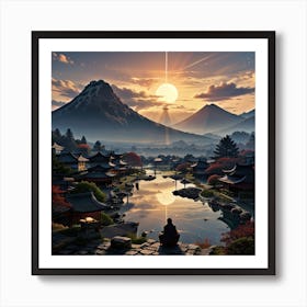 Asian Landscape 1 Art Print