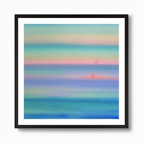 Sunset At Sea by Lisa de Art Print