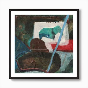 Art Lesson Square Art Print