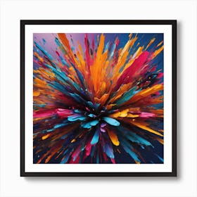 Colorful Explosion Art Print