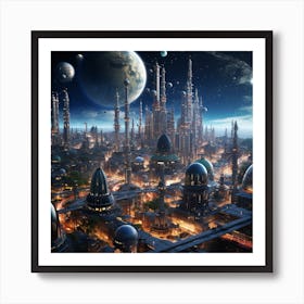 Futuristic City Art Print