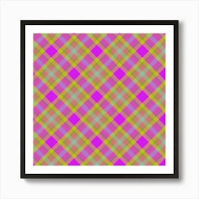 Plaid Fabric 168 Art Print