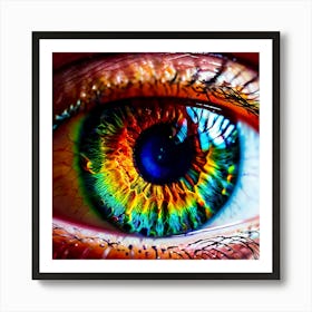 Rainbow Eye 14 Art Print