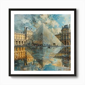 Louvre Pyramid Art Print