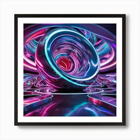 Futuristic Space 2 Art Print