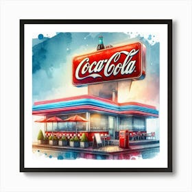 A Vintage Diner Art Print