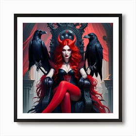 Devil Woman 4 Art Print