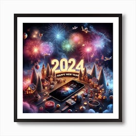 2024 Happy New Year 1 Art Print