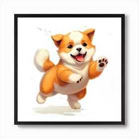 Corgi Puppy 4 Art Print