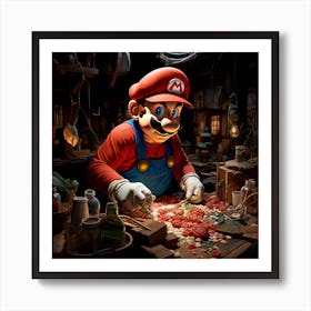 Mario Bros 23 Art Print