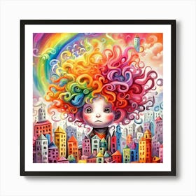 Rainbow Girl 1 Art Print