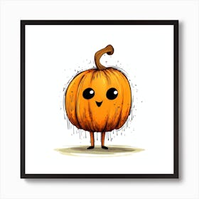 Cute Pumpkin Art Print