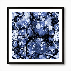 Abstraction Blue Carpet 3 Art Print