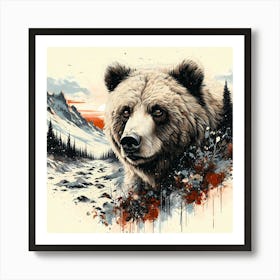 Wild Animal Illustration 154 Art Print