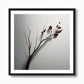 Wooden Branch Art Print