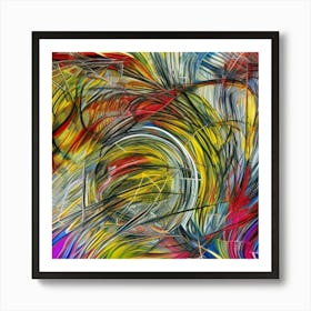 Abstract painting art 18 Art Print