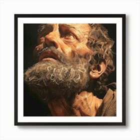 Portrait Of Jesus 2 Art Print