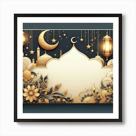 Ramadan Greeting Card 21 Art Print