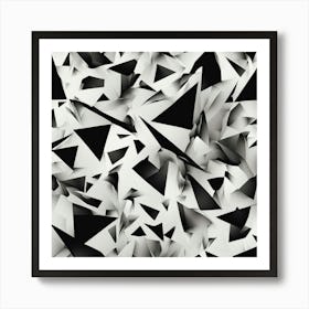 Black and White Abstract Art 111 Art Print