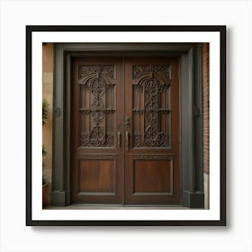 Default Create Unique Design Of Antique Doors 2 2 Art Print