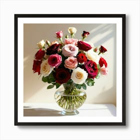 Bouquet Of Roses Art Print