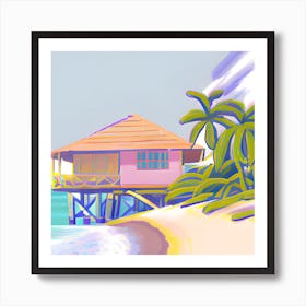 Beach House Art Print