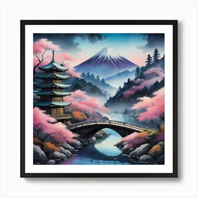 Japanese Bridge 1 Art Print