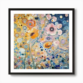 Flowers In The Garden Art Print