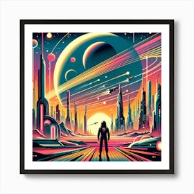 Sci-Fi Poster 1 Art Print