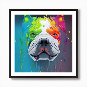 Bulldog Painting 1 Art Print